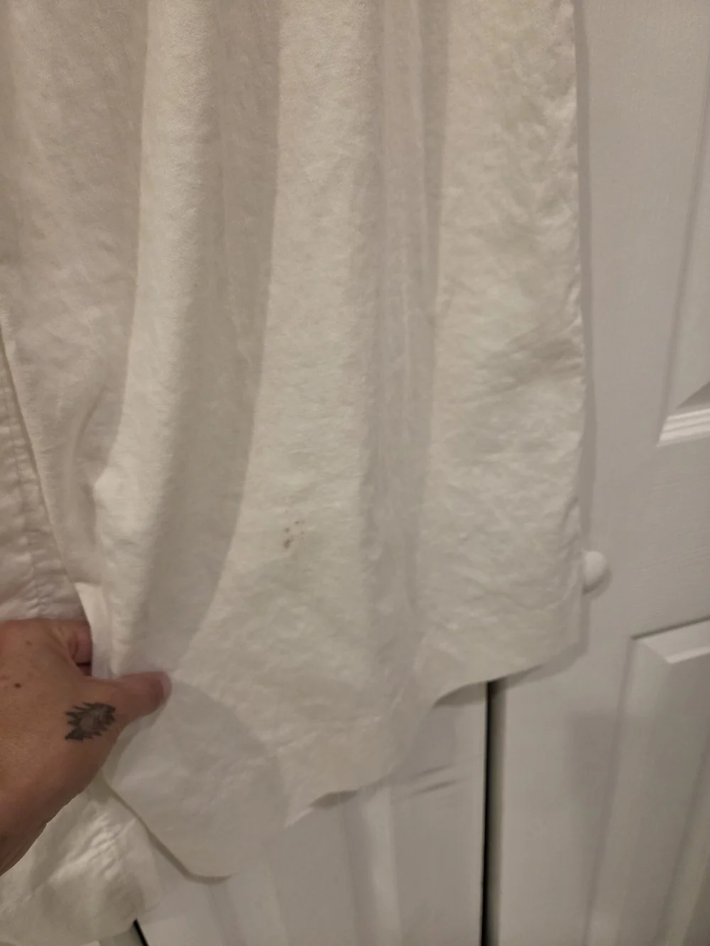 Banana Republic White Linen Wide-Leg Pants